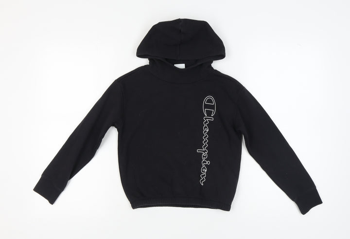 Champion Girls Black Medium Pullover Hoodie