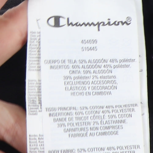 Champion Girls Black Medium Pullover Hoodie