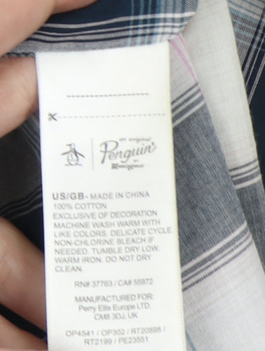 Penguin Men's Multicoloured Plaid Shirt - XL