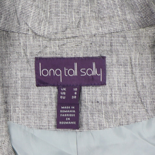 Long Tall Sally Women’s Grey Check Blazer Size 10