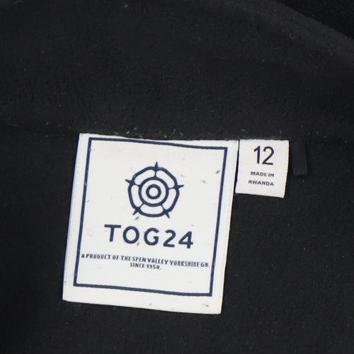 TOG 24 Women's Black Fleece Jacket Size 12