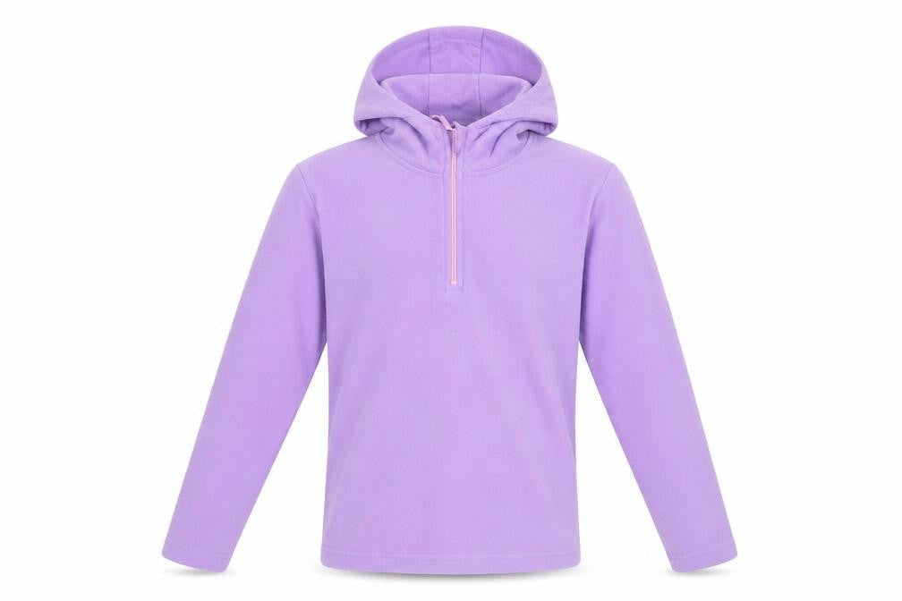 Mountain Warehouse Girls Purple 1/2 Zip Hoodie 11-12 Years