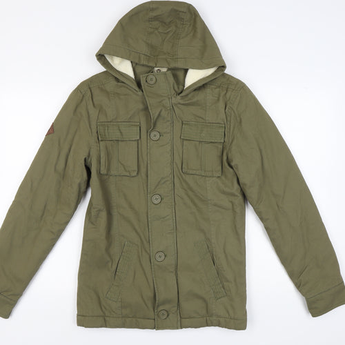 SoulCal & Co Men's Green Military Jacket S