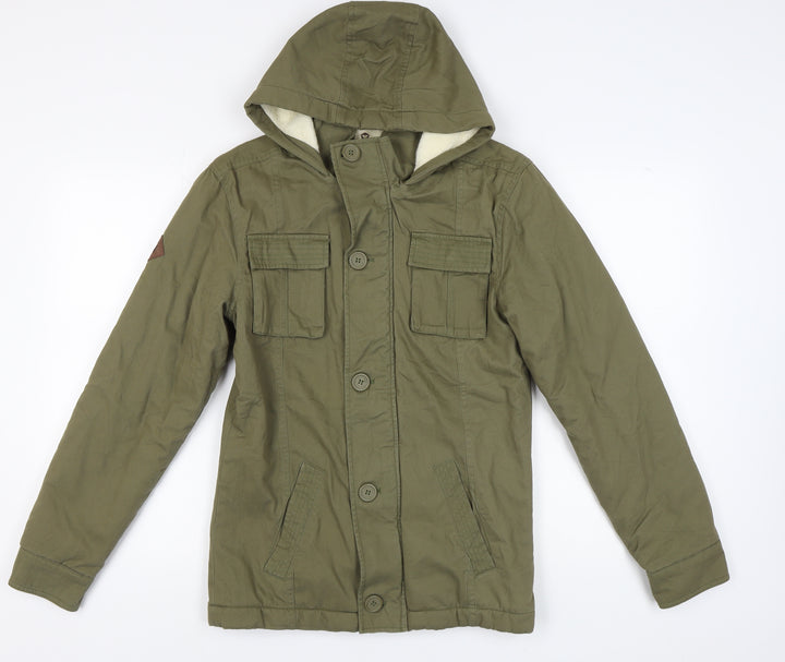 SoulCal & Co Men's Green Military Jacket S