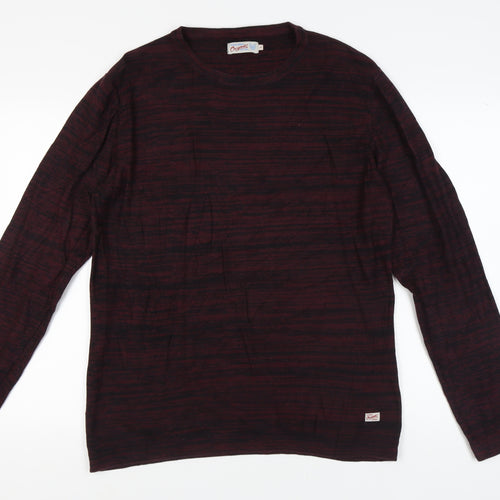 Jack & Jones Men's Red Pullover Jumper Size L