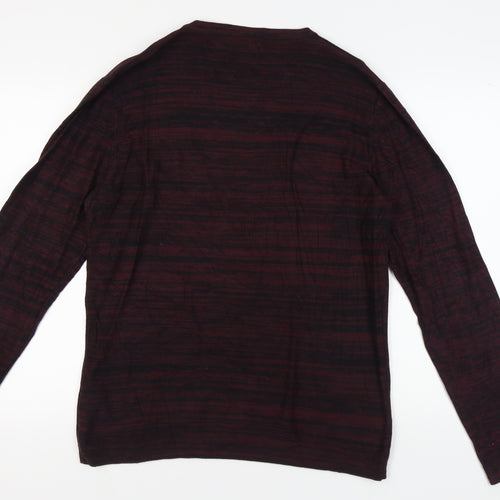 Jack & Jones Men's Red Pullover Jumper Size L