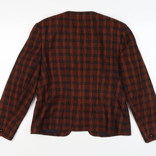 Windsmoor Women’s Brown Check Blazer, Size 18