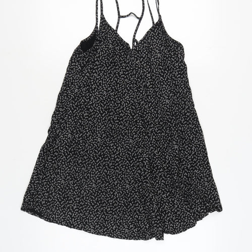 Abercrombie & Fitch Womens Black XS Floral Slip Dress