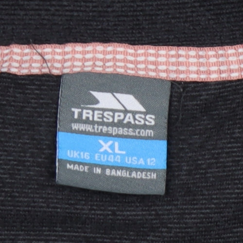 Trespass Women's Black XL 1/2 Zip Sweatshirt