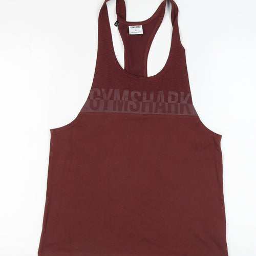 Gymshark Women's Brown Tank Top Size S for Gym & Training