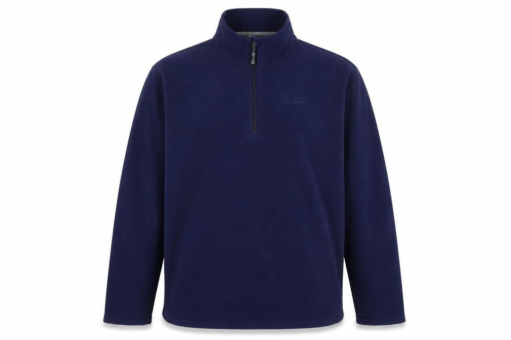 Front view of Peter Storm Men's Blue Pullover Fleece Sweatshirt XL