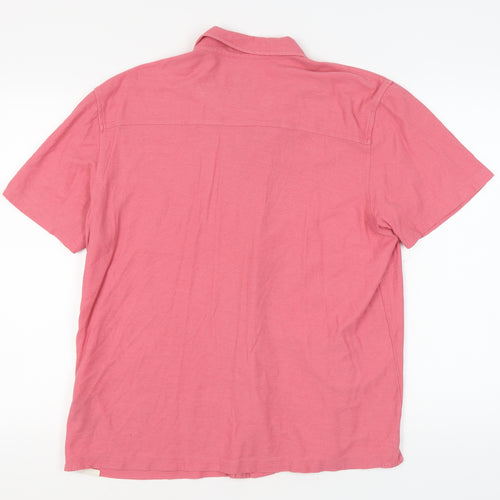 Ted Baker Men's Pink Short Sleeve Casual Shirt L