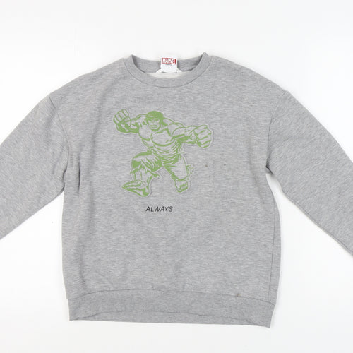 Marvel Boys Grey Superhero Sweatshirt 11-12Y Pullover