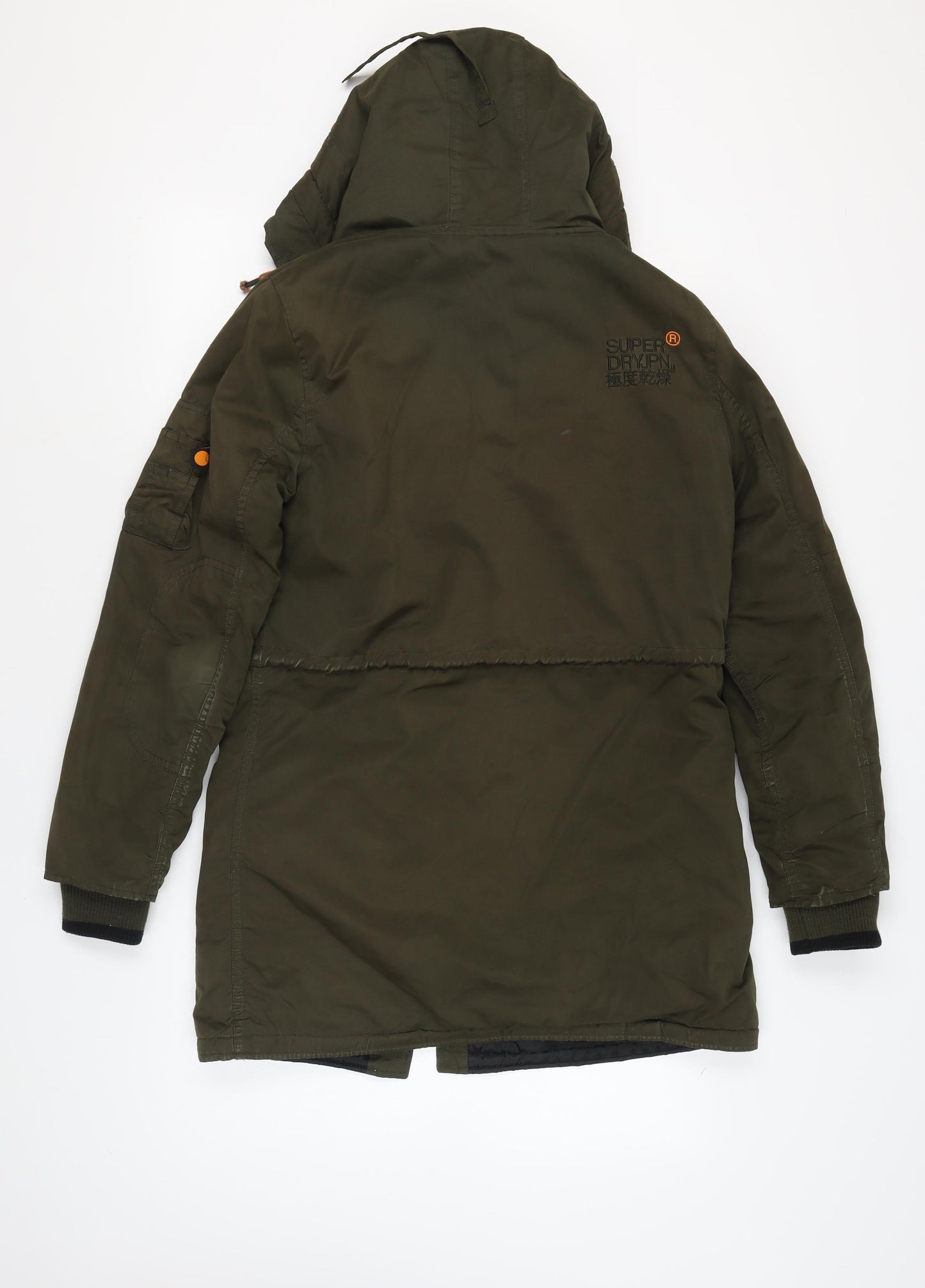 Superdry Men's Green Parka Jacket Medium, Hooded, Casual