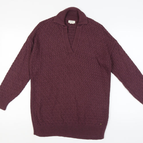 Fat Face Women's Purple Jumper Size 8