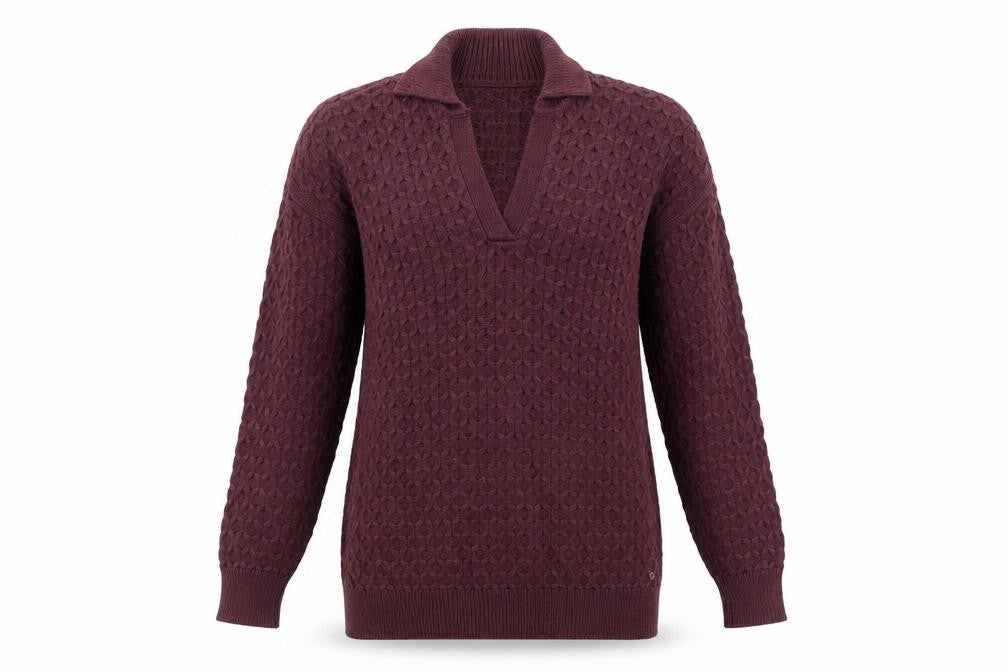 Front view of FatFace Women's Purple Jumper, size 8