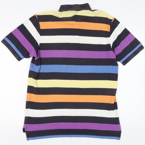 Tyrwhitt Men's Multicoloured Striped Polo L