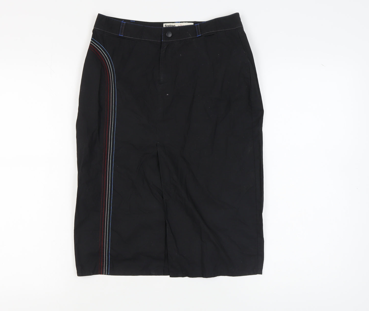 Firetrap Women's Black Knee-Length Pencil Skirt, Size S