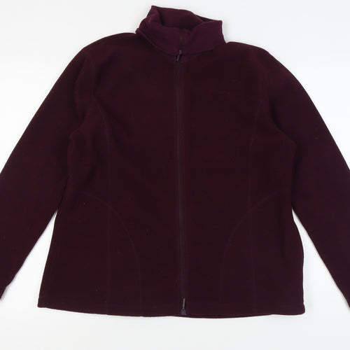 Van Heusen Men's Purple Full Zip Jacket L