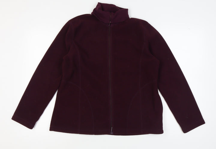 Van Heusen Men's Purple Full Zip Jacket L