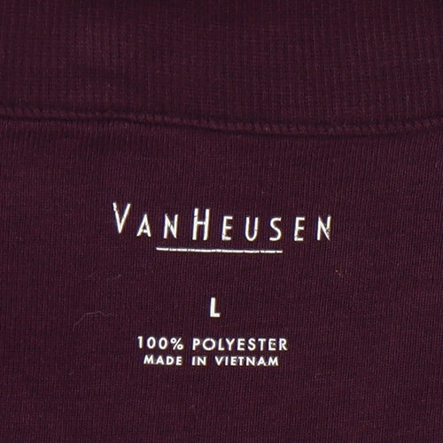Van Heusen Men's Purple Full Zip Jacket L