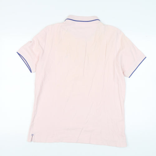 Pierre Cardin Men's Pink Polo Shirt - L - Casual Spring/Summer