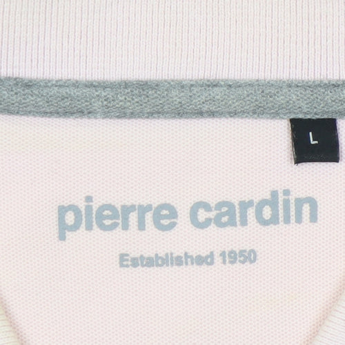 Pierre Cardin Men's Pink Polo Shirt - L - Casual Spring/Summer