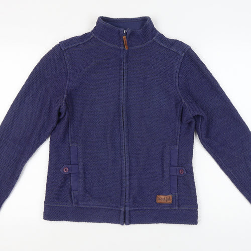 Weird Fish Women's Blue Full Zip Jacket Size 10