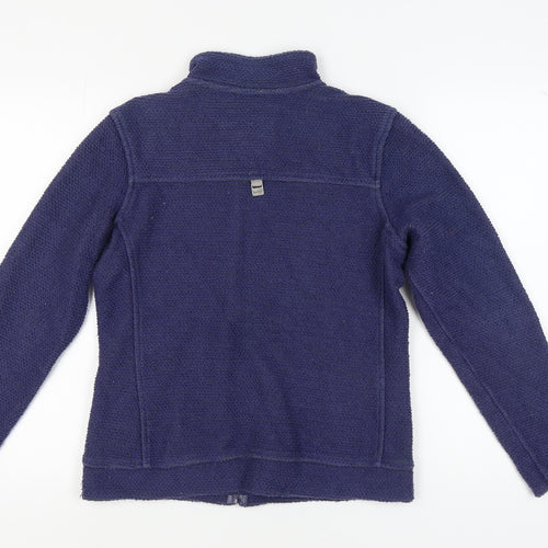 Weird Fish Women's Blue Full Zip Jacket Size 10