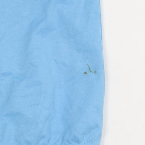 Boohoo Men's Blue Hooded Basic Jacket Size M