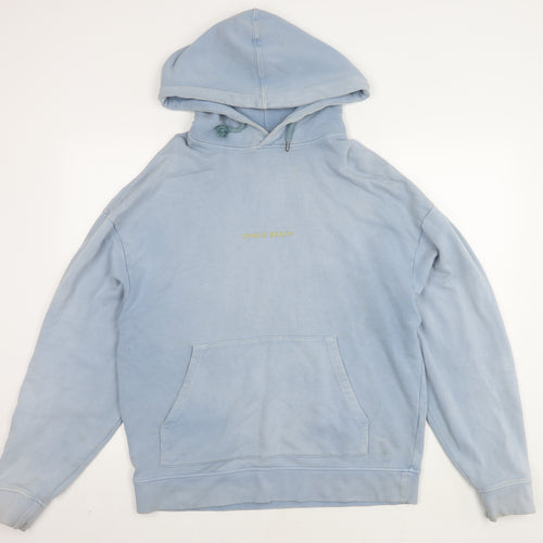 Topman Men's Blue Pullover Hoodie M