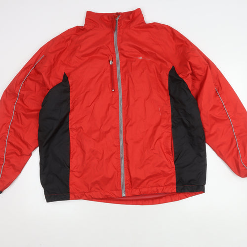 Crane Sports Unisex Red Windbreaker Jacket Size L