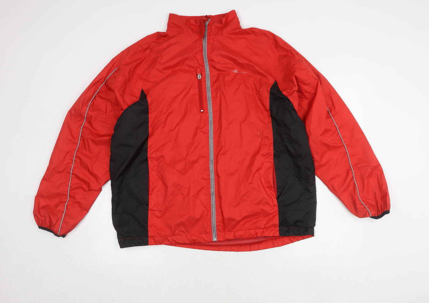 Crane Sports Unisex Red Windbreaker Jacket Size L