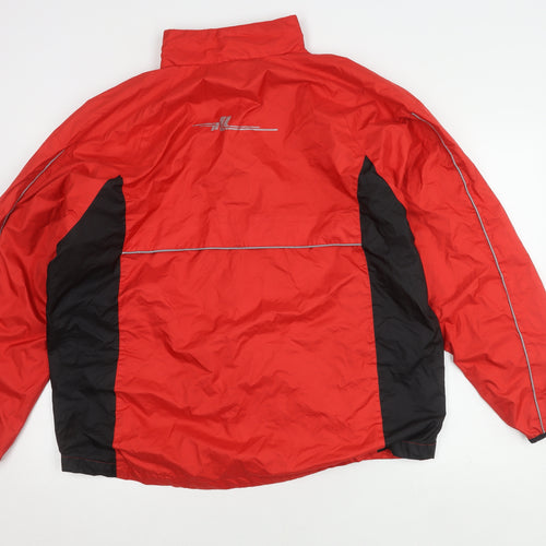 Crane Sports Unisex Red Windbreaker Jacket Size L