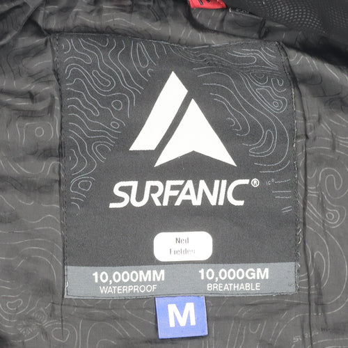 Surfanic Men's Black Waterproof M Rain Coat