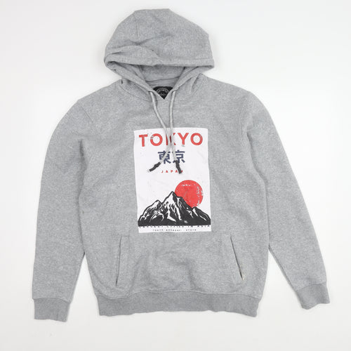 Genetic Apparel Men's Grey Hoodie M Pullover Urban