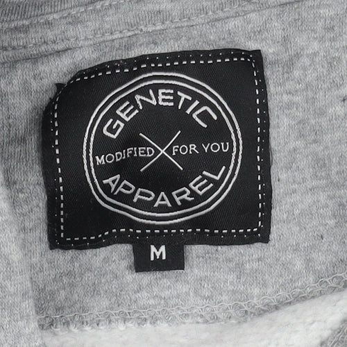 Genetic Apparel Men's Grey Hoodie M Pullover Urban