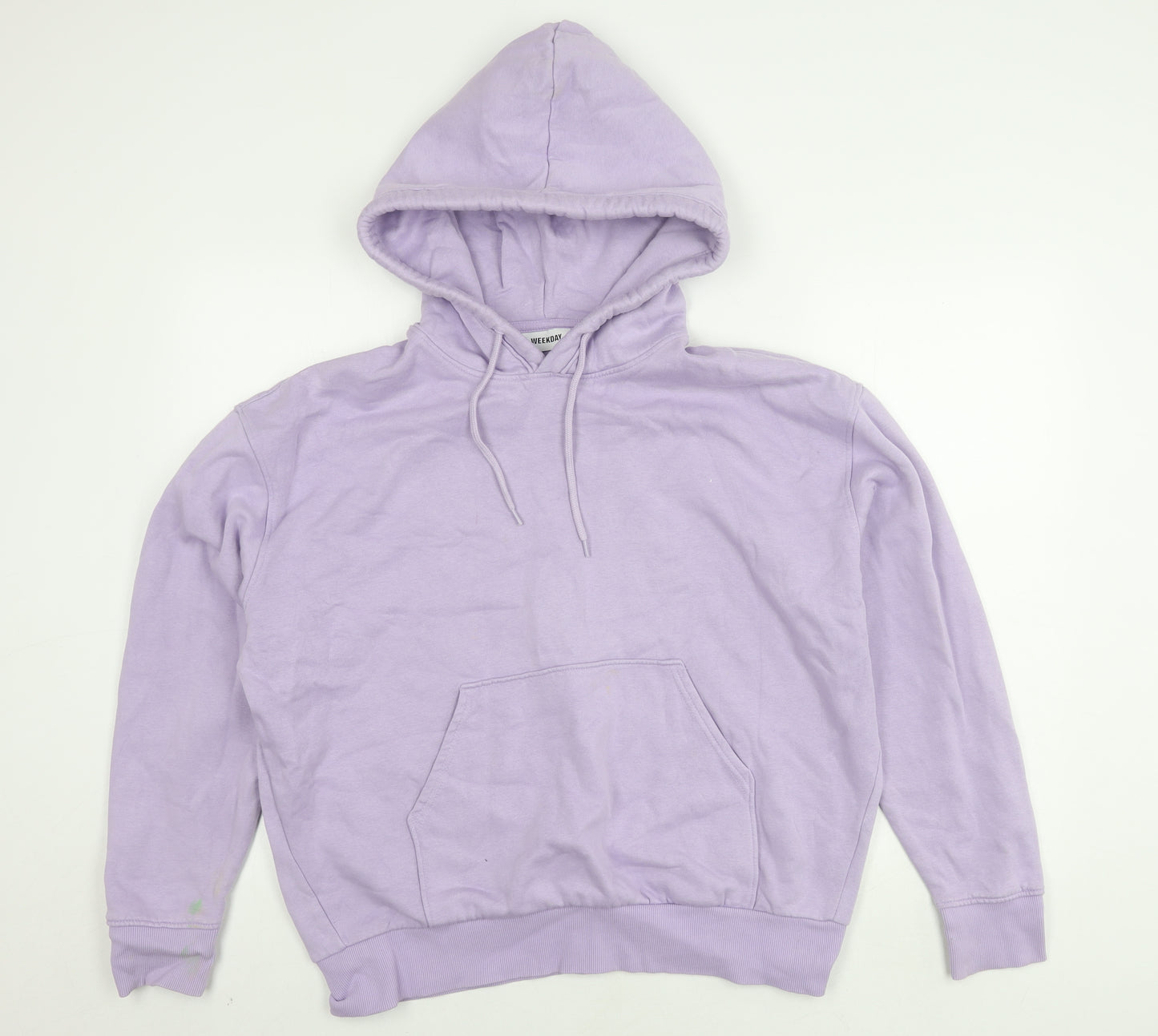 Weekday Unisex Purple Hoodie S - Pullover Fleece