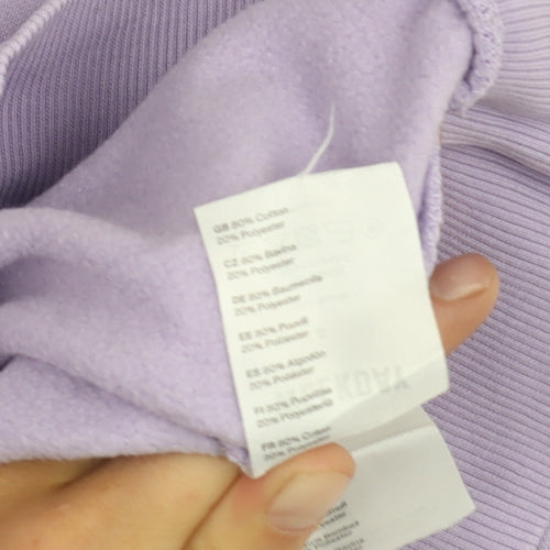 Weekday Unisex Purple Hoodie S - Pullover Fleece