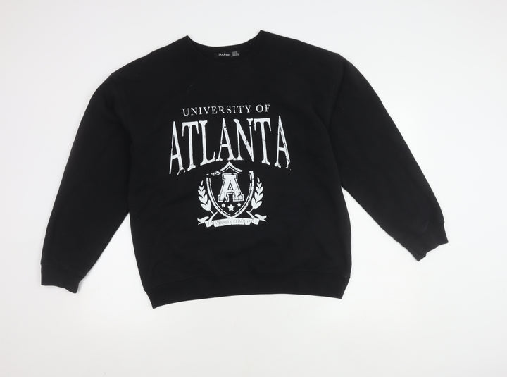 boohoo Unisex Black XL Pullover Sweatshirt
