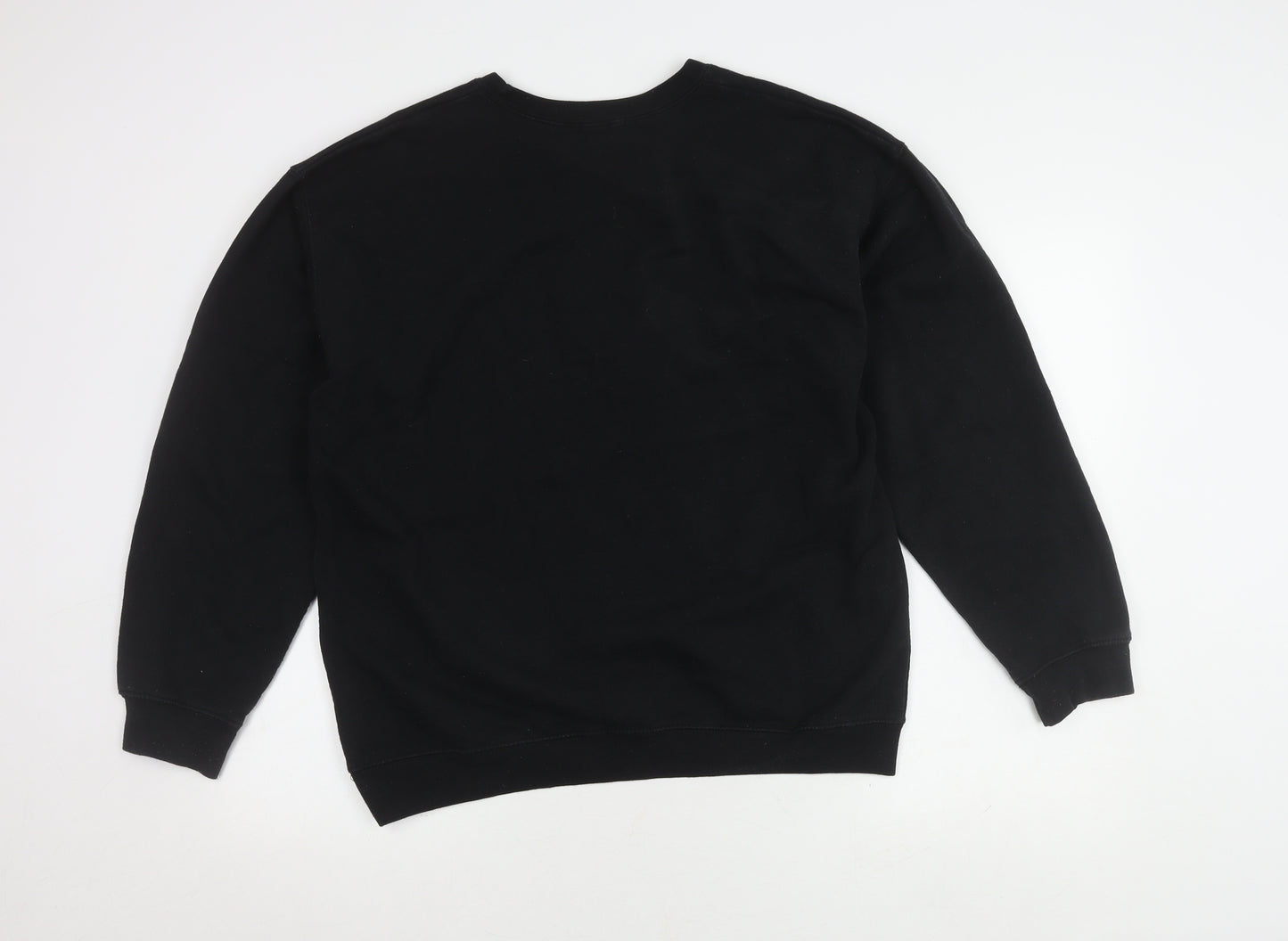 boohoo Unisex Black XL Pullover Sweatshirt