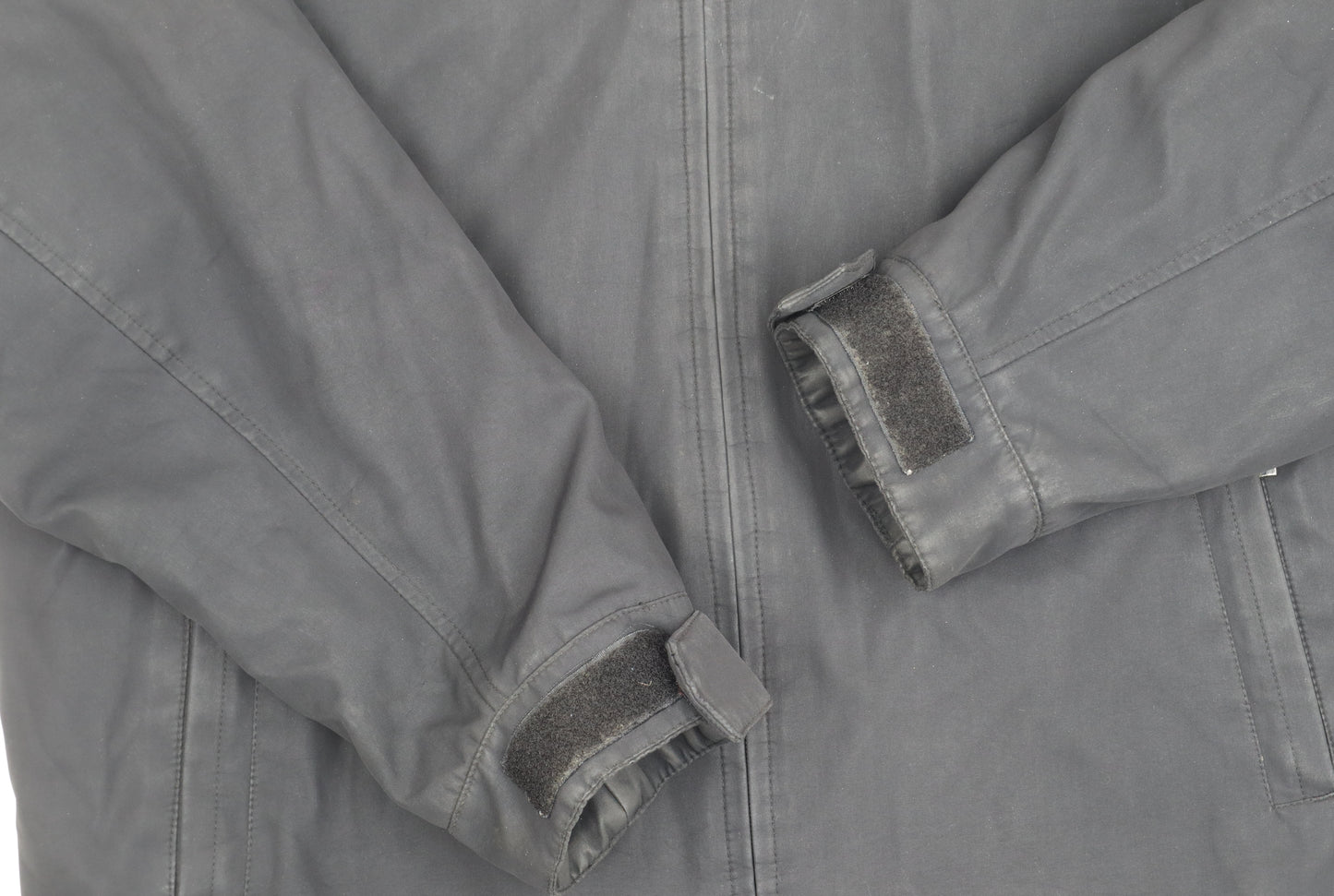 Weatherproof Men's Black L Hooded Windbreaker Jacket