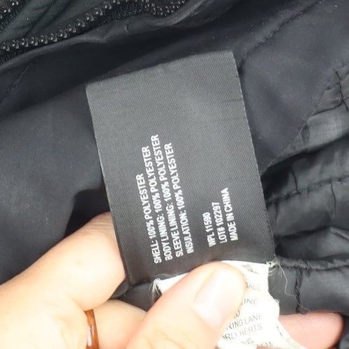 Weatherproof Men's Black L Hooded Windbreaker Jacket
