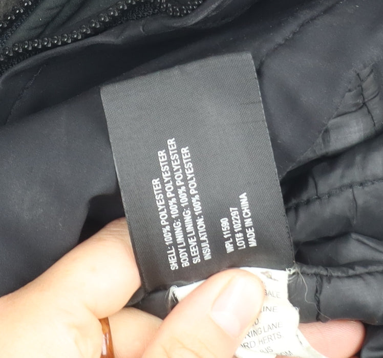 Weatherproof Men's Black L Hooded Windbreaker Jacket