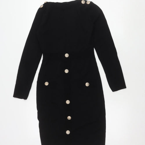 Allyson Black Sheath Dress Women S Long Sleeve