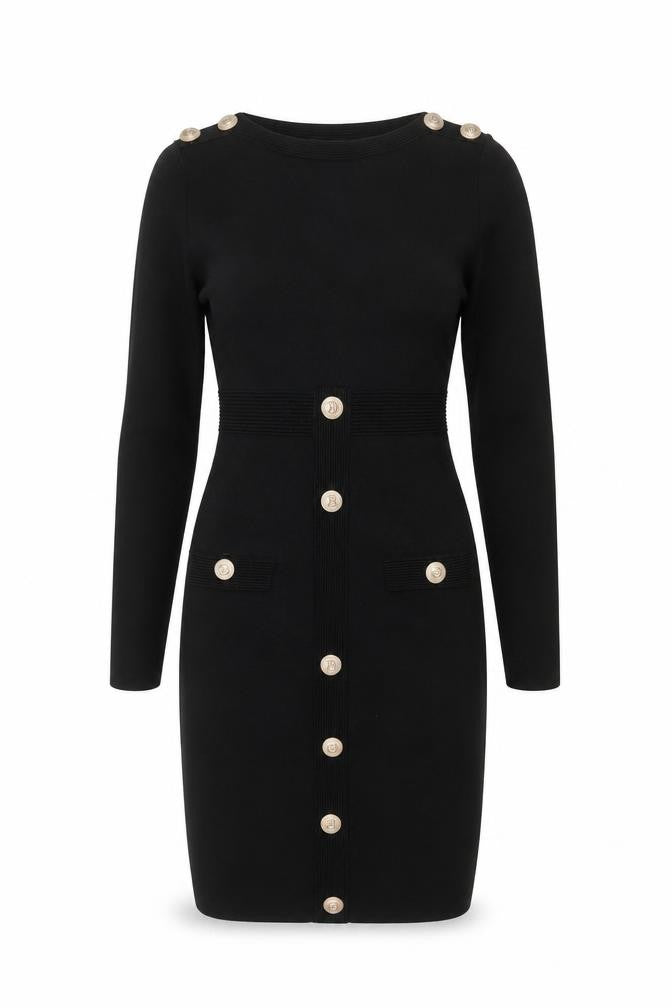 Allyson Black Sheath Dress Women S Long Sleeve