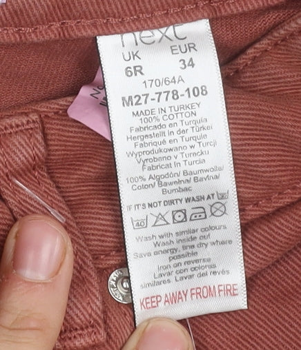 Next Women's Brown High Rise Mom Jeans Size 6