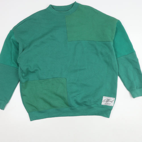 Boohoo Women's Green Pullover Jumper, M, Long Sleeve