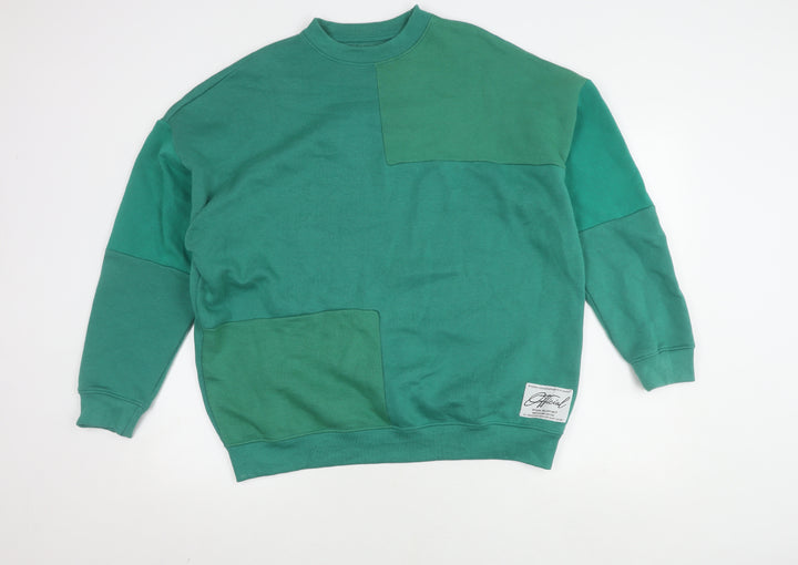 Boohoo Women's Green Pullover Jumper, M, Long Sleeve