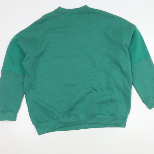 Boohoo Women's Green Pullover Jumper, M, Long Sleeve